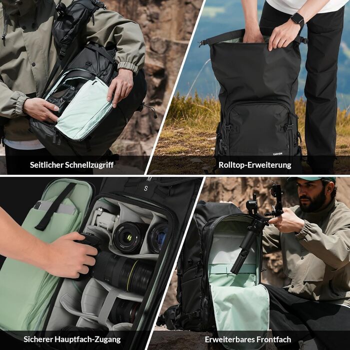 Рюкзак для фотоапарата TARION: водонепроникний, 35L, з відділенням для 16