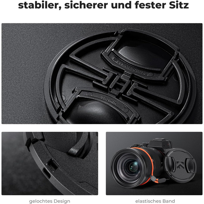 Фільтр ND K&F Concept K-Serie 43mm, змінний, ND2-400 (1-9 ступенів затемнення) з кришкою об'єктива