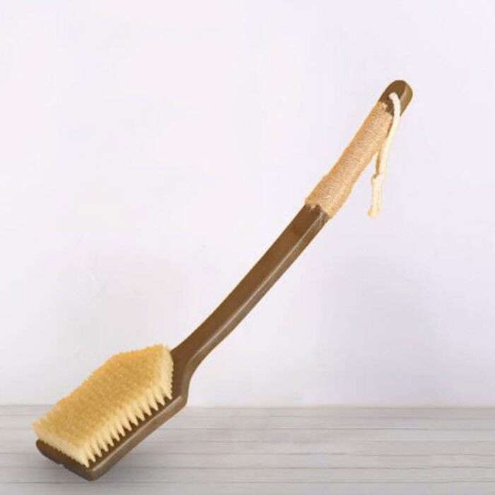 Body brushes for women, boar bristles, long handle, bath brushes, back scrubbers for men, bamboo shower brushes