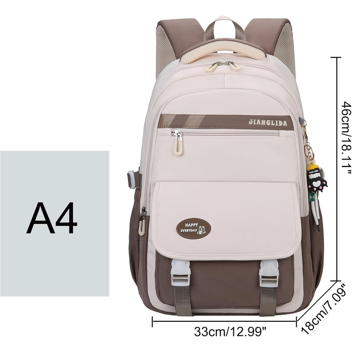 Сумка для книг SellerFun для підлітків, дівчаток, на школу, роботу, подорожі та спорт, 27 літрів