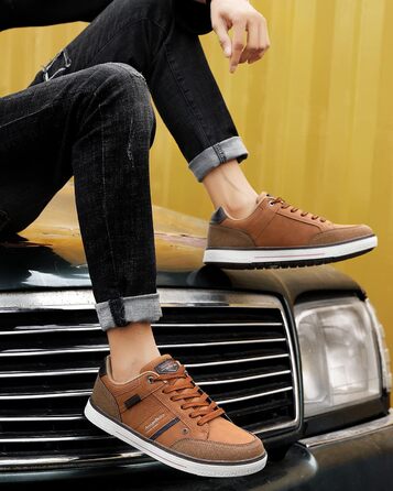 ARRIGO BELLO Кросівки чоловічі для активного відпочинку, спорту та прогулянок. Розміри 41-46 (44 EU), колір: коричневий (C1)