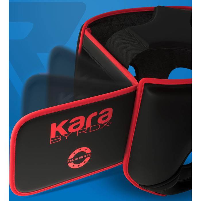 RDX Kids Boxing Headgear - Maya Hide Leather Sparring Headguard for Kickboxing, MMA, Muay Thai, Karate, Taekwondo & Krav Maga Training - Red (STANDARD)