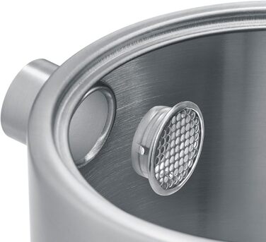 Електричний чайник GRAEF WK61 Edelstahl, білий, 1,5 л, знімний фільтр від накипу, 360° обертання, подвійні стінки