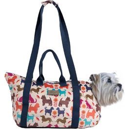 Сучасна переносна сумка для собак Portland від Marielle Dog – 44x26x32 см – для собак до 7 кг – зручна та стильна, миється, екологічна