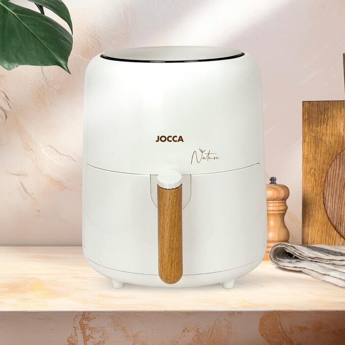 JOCCA аерофритюрниця 3,8 л, без олії, 1450 Вт, LED сенсор, енергоощадна, біла