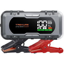 Повербанк для автомобіля TREKURE 27000mAh, 6000A, 12V, з LED-ліхтарем 600 люмен, швидка зарядка 65W