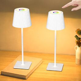 LED настільна лампа Skelo бездротова диммируемая сенсорна з регулюванням висоти, 3 режими кольору, IP54, 4000mAh, USB-C, метал, чорна