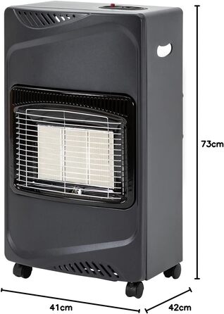 Газовий обігрівач Heidenfeld Inferno GH100 | 3 роки гарантії, 4200 Вт, для приміщень, газ до 15 кг,(Газовий балон не входить у комплект)