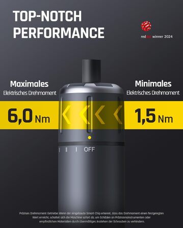 Електрична викрутка Fanttik S1 Pro 3.7V з магнітом, комплект з 16 біт, регулювання крутного моменту до 6 Nm, акумулятор 2000 mAh, для ремонту меблів та комп'ютерів