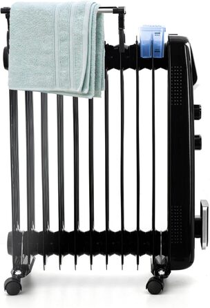 Електричний масляний радіатор PowOn 7 ребер - 30x14x38 см, 2500W | Економне опалення