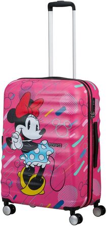 Чемодан American Tourister Wavebreaker Disney FL Spinner L, 77 см, 96 л, колірний дизайн Minnie Future Pop, матове покриття Disney