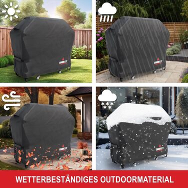 Чохол для гриля ONBEST, водонепроникний, 600D Оксфорд, вентиляція, 150x65x125 см, захист від дощу та бруду
