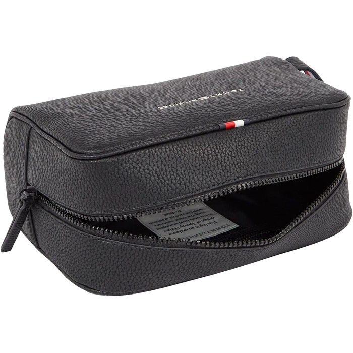 Tommy Hilfiger Men's Essential PU Washbag, Faux Leather