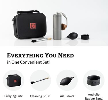 Кавомолка ручна 1Zpresso X-Ultra, чорна, з металевим корпусом