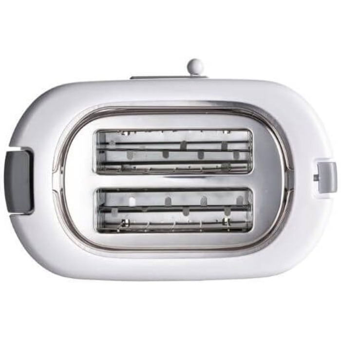 Тостер Ariete 159 Toastime з 2-ма відділеннями, з пружинним захватом, розморожування та підігріву, 700 Вт, нержавіюча сталь, білий