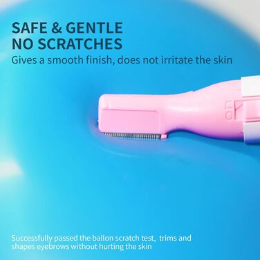TOUCHBeauty Електричний тример для брів AG-815B (Рожевий) - прецизійний коректор з гребенем, бездротовий, для жінок
