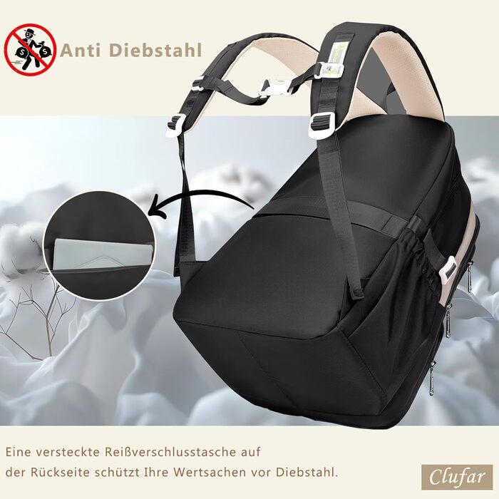 Шкільний рюкзак для підлітків (дівчаток та хлопців) - водонепроникний, великий, для школи та подорожей (чорний)