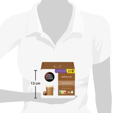 Капсули для кави NESCAFÉ Dolce Gusto Café au Lait, 300 г (набір 3х30 капсул)