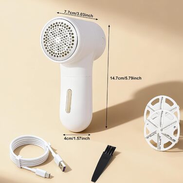 Електричний видалення ворсу Cozary: 6 лез, 5 швидкостей, LED-дисплей, для одягу