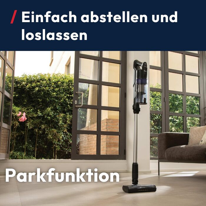 Бездротовий пилосос Hoover HF1 Plus з Anti-Hair Wrap, паркуванням та LED-підсвічуванням, HEPA 6-фільтр, 45 хв роботи, ідеальний для алергіків