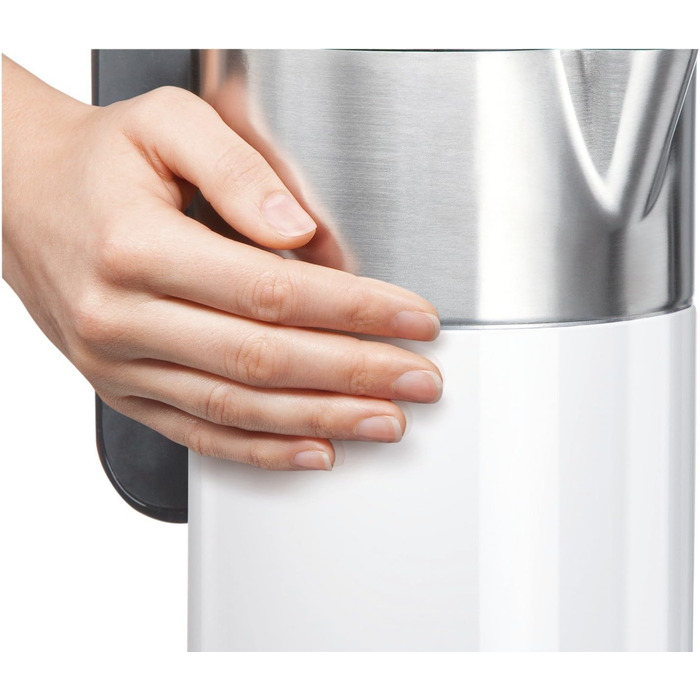 Bosch cordless kettle TWK8611P, automatic shut-off, overheat protection, temperature selection, keep-warm function, 1.5 L, 2400 W, white, single