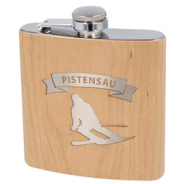 Фляга з нержавіючої сталі з гравіюванням 'Пістензау' - Оригінальний подарунок для любителів лиж та сноуборду | Ідеально для афтескі та зимових пригод