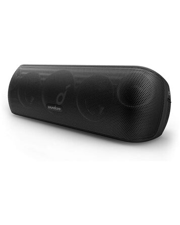 Soundcore Motion+ Bluetooth колонка Hi-Fi з Hi-Res аудіо 30W, глибокий бас, бездротова, з додатком, USB-C, еквалайзер, 12 год автономії, IPX7 водозахист (Чорний)