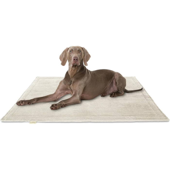 Лежанка для собак Knuffelwuff Timor 80x60 см - м'яка та зручна, з корду, для великих, середніх та маленьких собак, легко миється