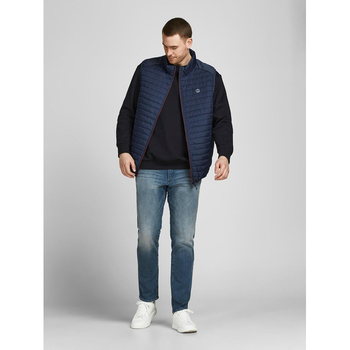 Жилет чоловічий Jack & Jones степовий 3XL темно-синій блейзер