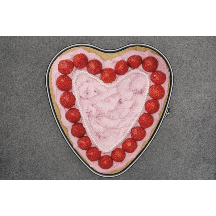 Форма для випічки Zenker Herzspringform серцем, рожева, з антипригарним покриттям, 1 шт.
