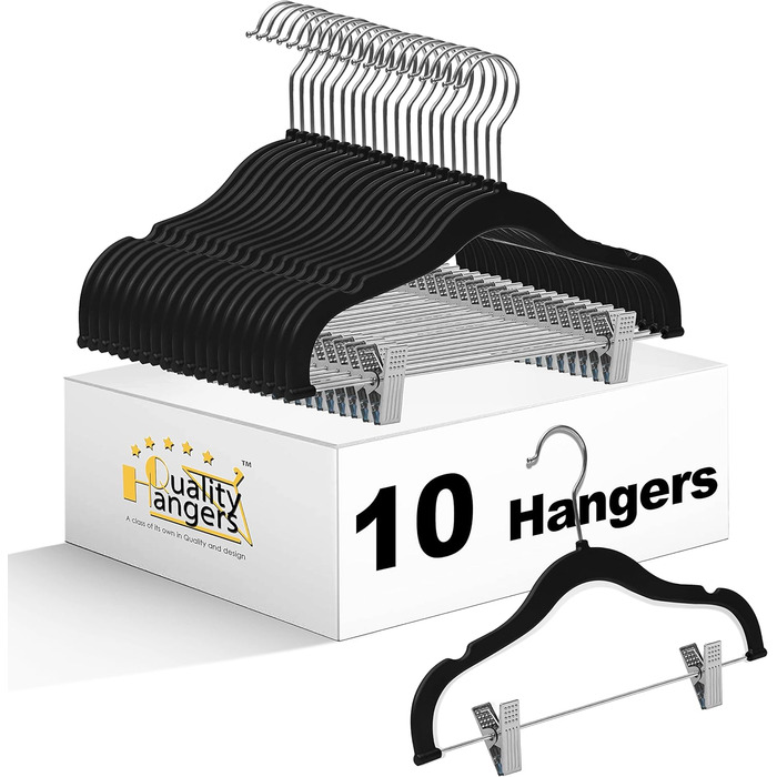 Вішалки для одягу: спідниці, штани, блузки, піджаки, сорочки, легінси. 360° обертання, рожевий/чорний комплект (10 шт.)