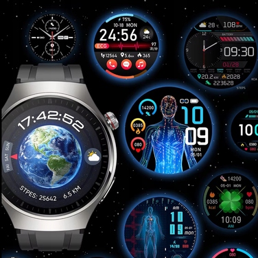 Смарт-годинник Smart-Trend: Моніторинг глюкози, ЕКГ та температури, чорний