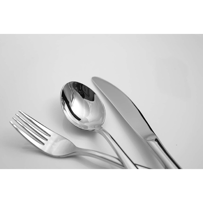 VANRA Набір дитячого посуду з нержавіючої сталі 18/10 (3 шт.): ложка, виделка, ніж