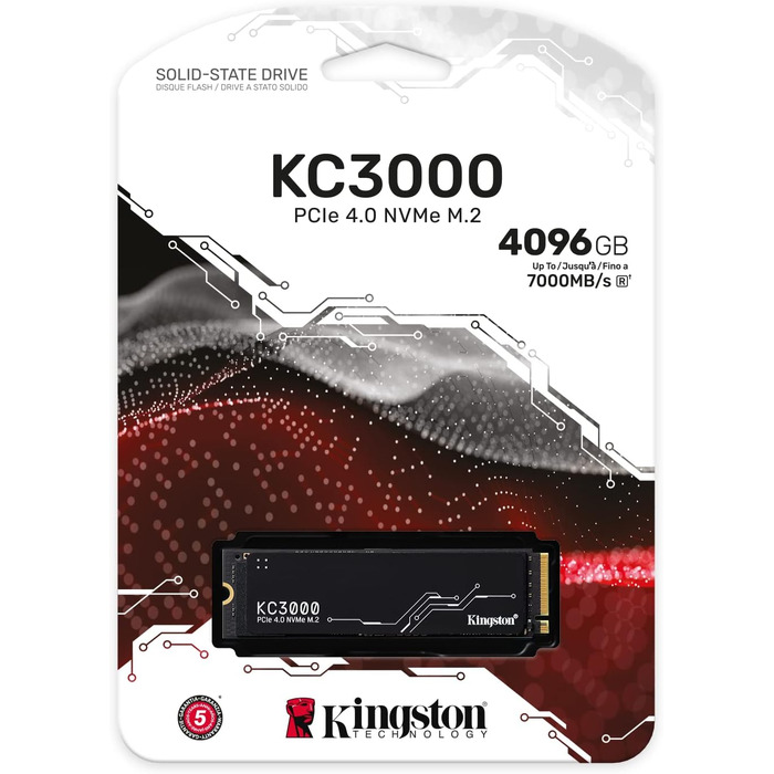 SSD Kingston KC3000 4096GB PCIe 4.0 NVMe M.2 - Швидкий накопичувач для ПК та ноутбуків