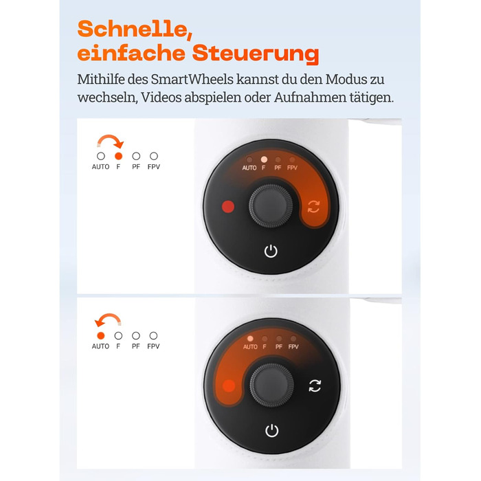Insta360 Flow - Gimbal для смартфона з автотрекінгом, 3-осьова стабілізація, вбудований селфі-стік та штатив, білий