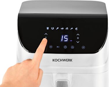 Аерофритюрниця Rachs KOCHWERK подвійна 7л з сенсорним екраном та 10 програмами