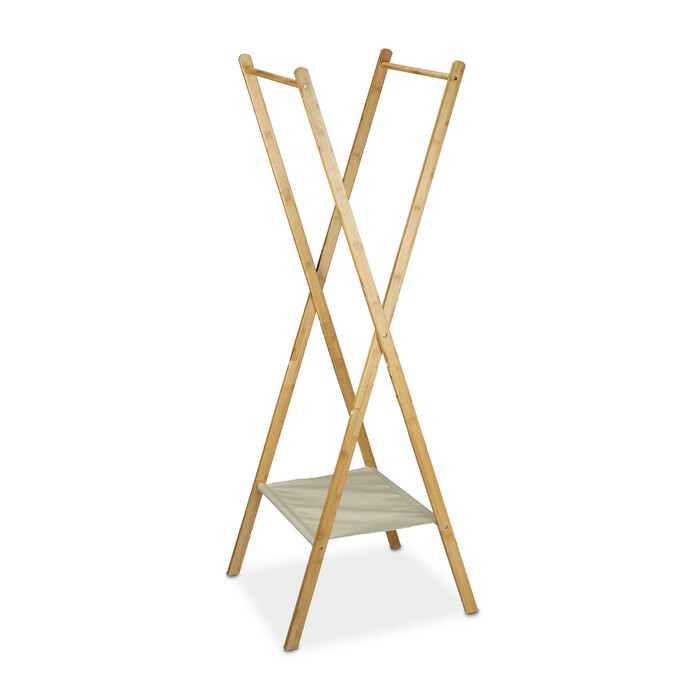 Relaxdays Bamboo Clothes Rack