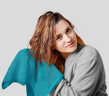 Набір рушників для ванної Utopia Towels, 8 предметів, 100% бавовна, шалфейний (синій, середній розмір): 2 великі, 2 середні та 4 маленькі рушники