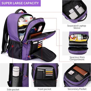 Rucksack Cafele з RFID захистом, USB зарядкою та водонепроникністю для ноутбука 17.3