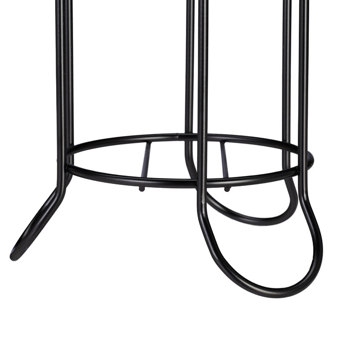 Relaxdays Black Standing Toilet Paper Holder