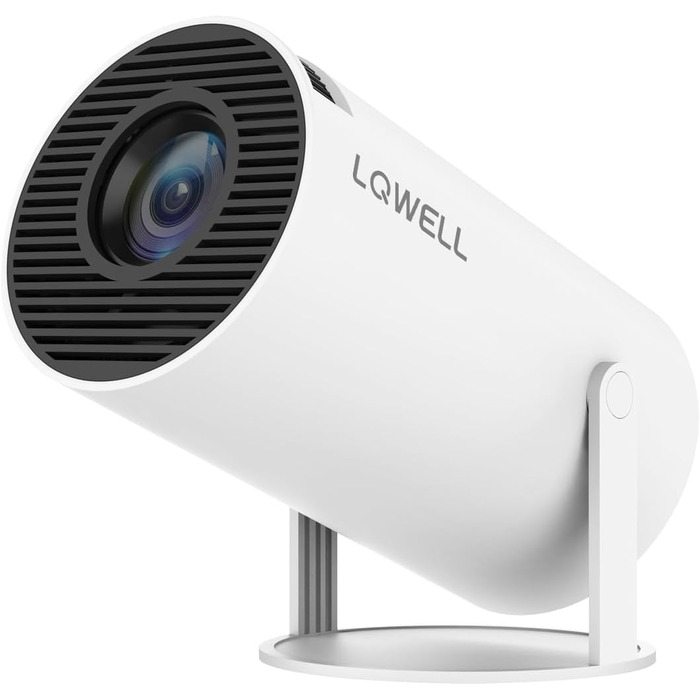 LQWELL HY300 PRO Mini Beamer: Портативний проєктор 4K, Android 11, WiFi 6, Bluetooth 5.0, Airplay & Miracast, для Android/iPhone/PC/Mac/Switch