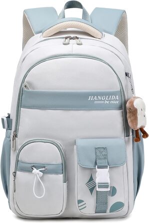 Шкільний рюкзак для дівчаток - водонепроникний, легкий, стильний, з великою місткістю, для 3-9 класів, ніллон, фіолетовий (8534# Blu)