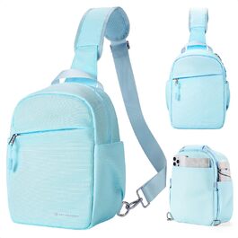 Сумка для камери K&F Concept, сумка-переноска на плечі, фоторюкзак, маленький, водонепроникний, регульований плечовий ремінь, рюкзак для DSLR/SLR камери, об'єктив, 5 літрів, блакитний