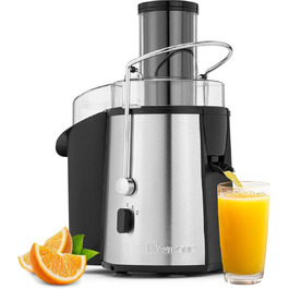 Електричний соковитискач Clatronic AE 3666: соковитискач для овочів та фруктів, Slow Juicer, 400W, зручна очистка, Tropfstopp