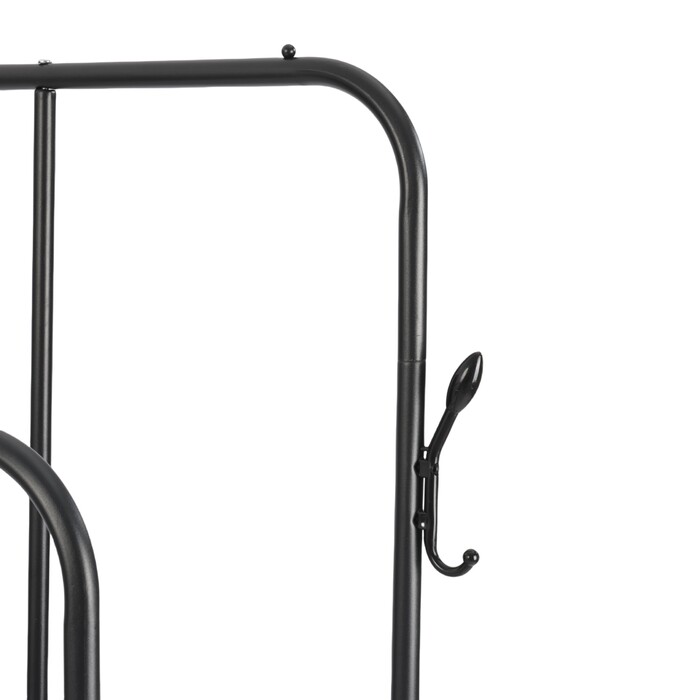Rolling Clothes Rack with Double Hanging Rod