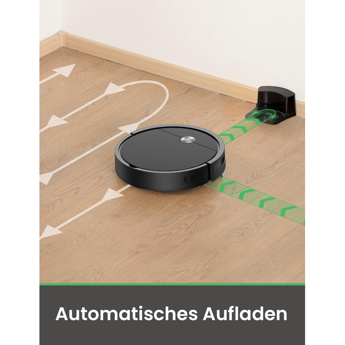 Робот-пилосос Vexilar з функцією миття підлоги, бездротовий, 10000Pa, LiDAR-навігація, 180 хв роботи, керування через додаток та голосовий помічник (W6)