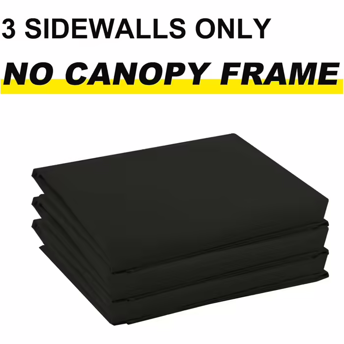 ABCCANOPY Instant Canopy SunWall 3 x 3 m, 3 pieces, side wall only, black