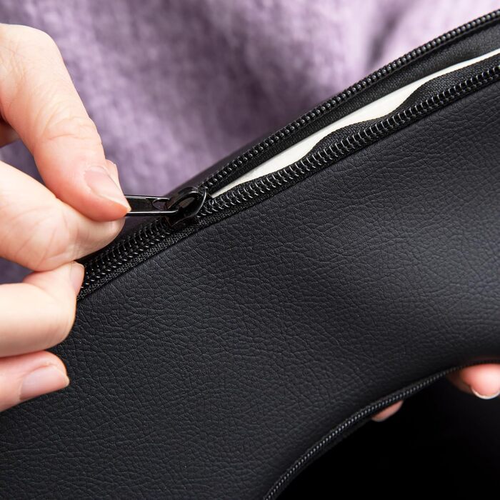 Подушка для геморою та простати Ergonomic Innovations: ортопедичний сидіння для полегшення болю, сидіння після операції, чорний, великий розмір
