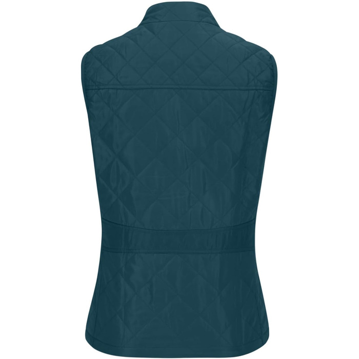 Жіноча тепла жилетка з пуховим наповнювачем, вітро- та водовідштовхуюча, для активного відпочинку, з кишенями, темно-синій, розмір L