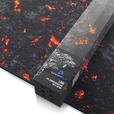 Килимок для миші TITANWOLF Lava 900x400 мм - XXL, великий, покращена точність та швидкість
